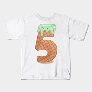 Ice cream number 5 Kids T-Shirt